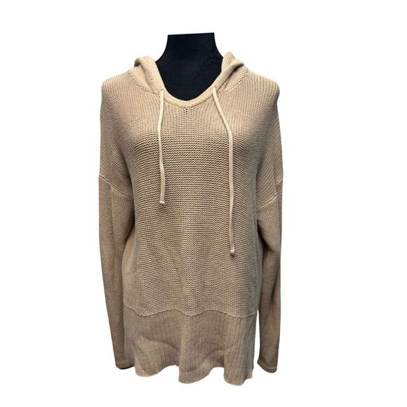 T Alexander Wang Oversized Knit Hoodie Camel - Picture 2 of 7